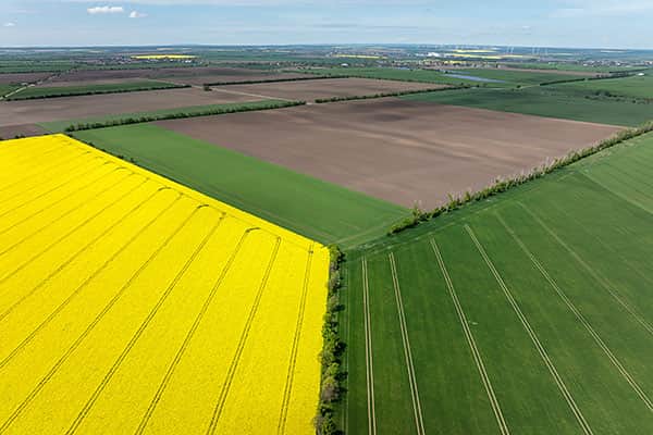 Drohnenaufnahme zur Vermessung und Kartierung durch Multikopterdienst